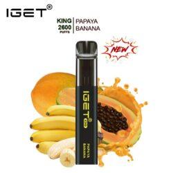 IGET KING ?C PAPYA BANANA ?C 2600 PUFFS