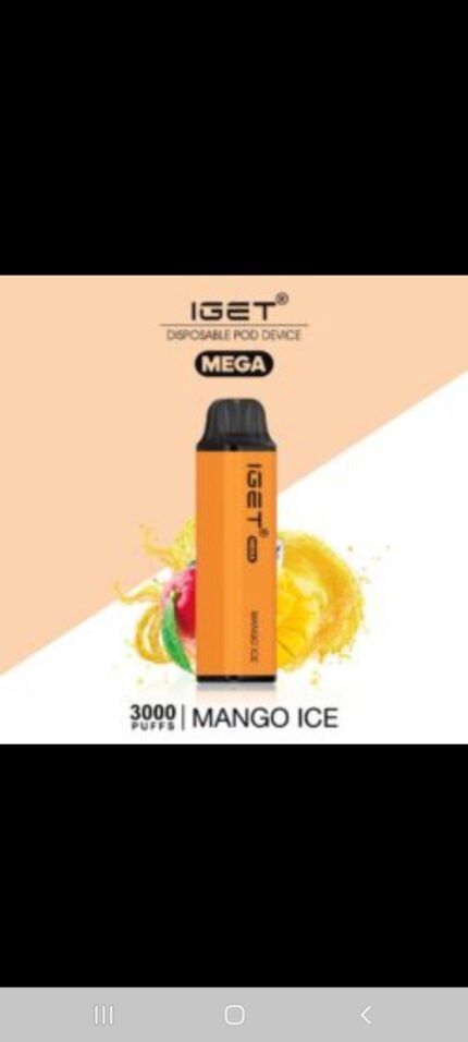 IGET MEGA 3000 MANGO ICE - NEW