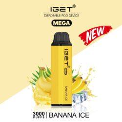 IGET MEGA ?C BANANA ICE ?C 3000 PUFFS